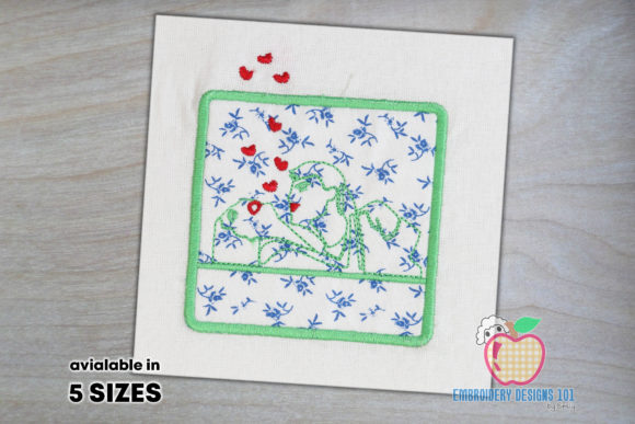 Applique Romantic Frame: A Versatile Embroidery Design