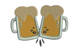 Beer Glasses Cheering: A Seasonal Embroidery Review