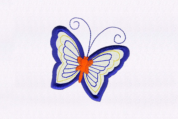 Butterfly Applique: A Charming Embroidery Design