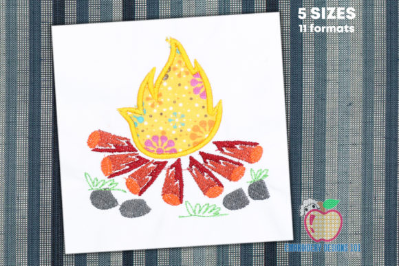 Campfire Applique: A Cozy Addition to Your Embroidery Projects