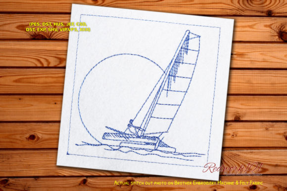 Catamaran Boat Redwork: Seasonal Embroidery Review