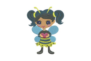 Girly Bee with a Heart: Embroidery Design Review