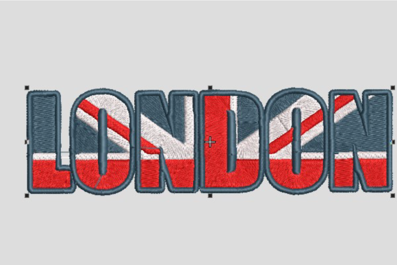 London Logo: A Versatile Embroidery Design for Business