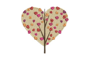 Tree with Heart Foliage: An Embroidery Seller’s Review
