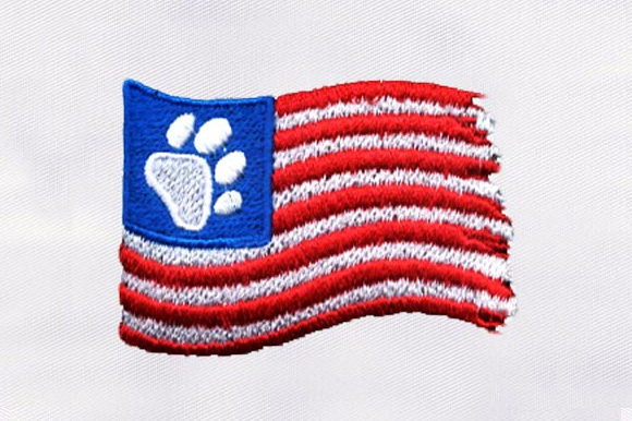 USA Flag with Cat Paw Design Review
